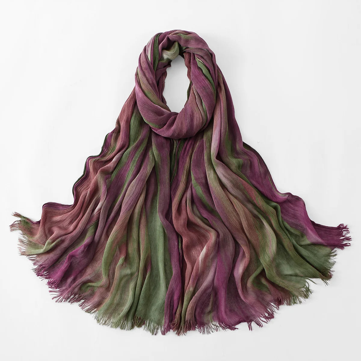 Ombre Tie-Dye Modal Rayon Muslim Hijab Scarf