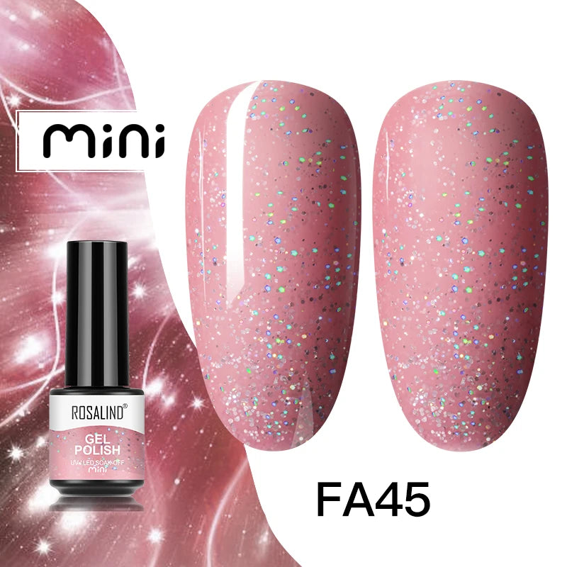ROSALIND Nail Gel Polish Semipermanent UV Led Esmalte For Nail Art Varnish Hybrid Top Coat Regular Polish Gel Nail Accessories