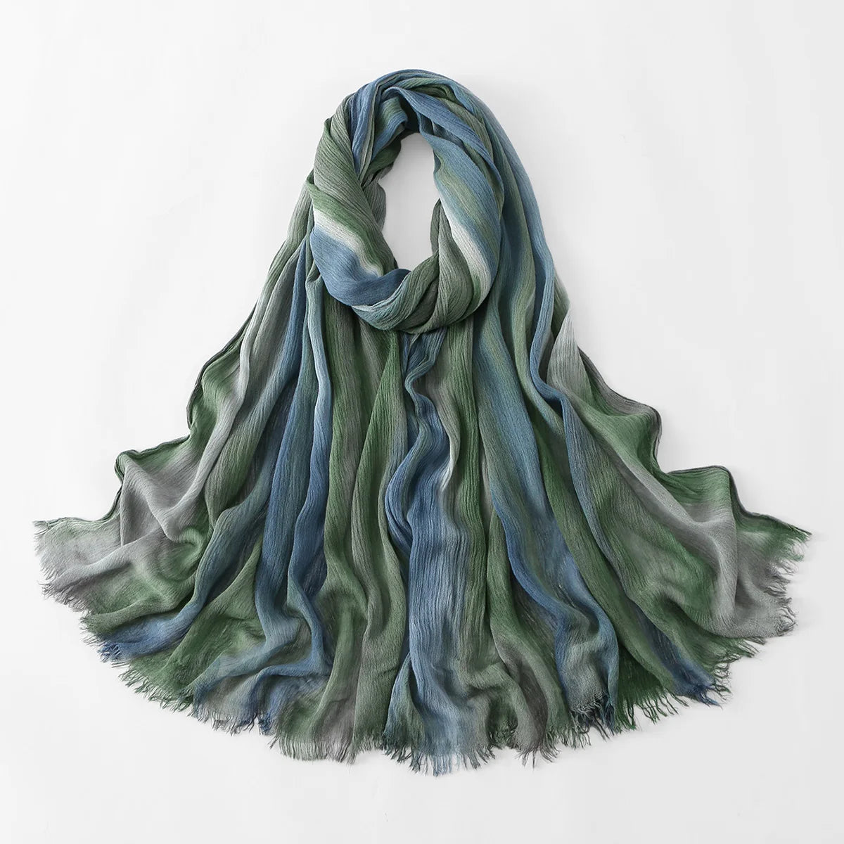 Ombre Tie-Dye Modal Rayon Muslim Hijab Scarf