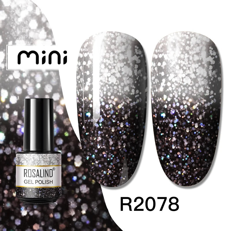 ROSALIND Nail Gel Polish Semipermanent UV Led Esmalte For Nail Art Varnish Hybrid Top Coat Regular Polish Gel Nail Accessories